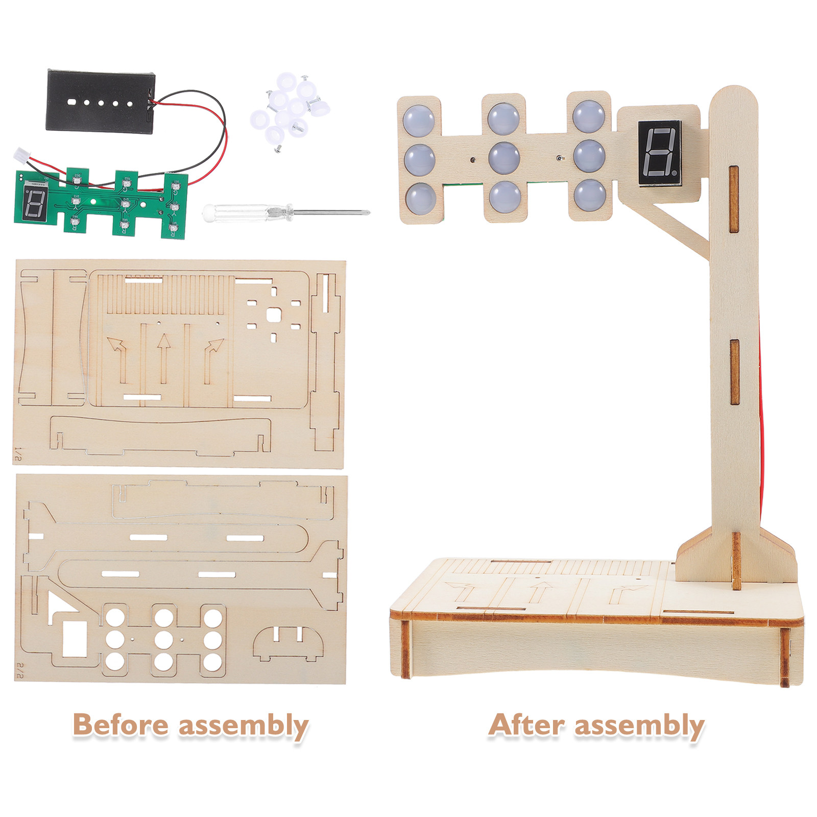 1Set Traffic Signal Science Ki - Science Project Diy recensie en prijs