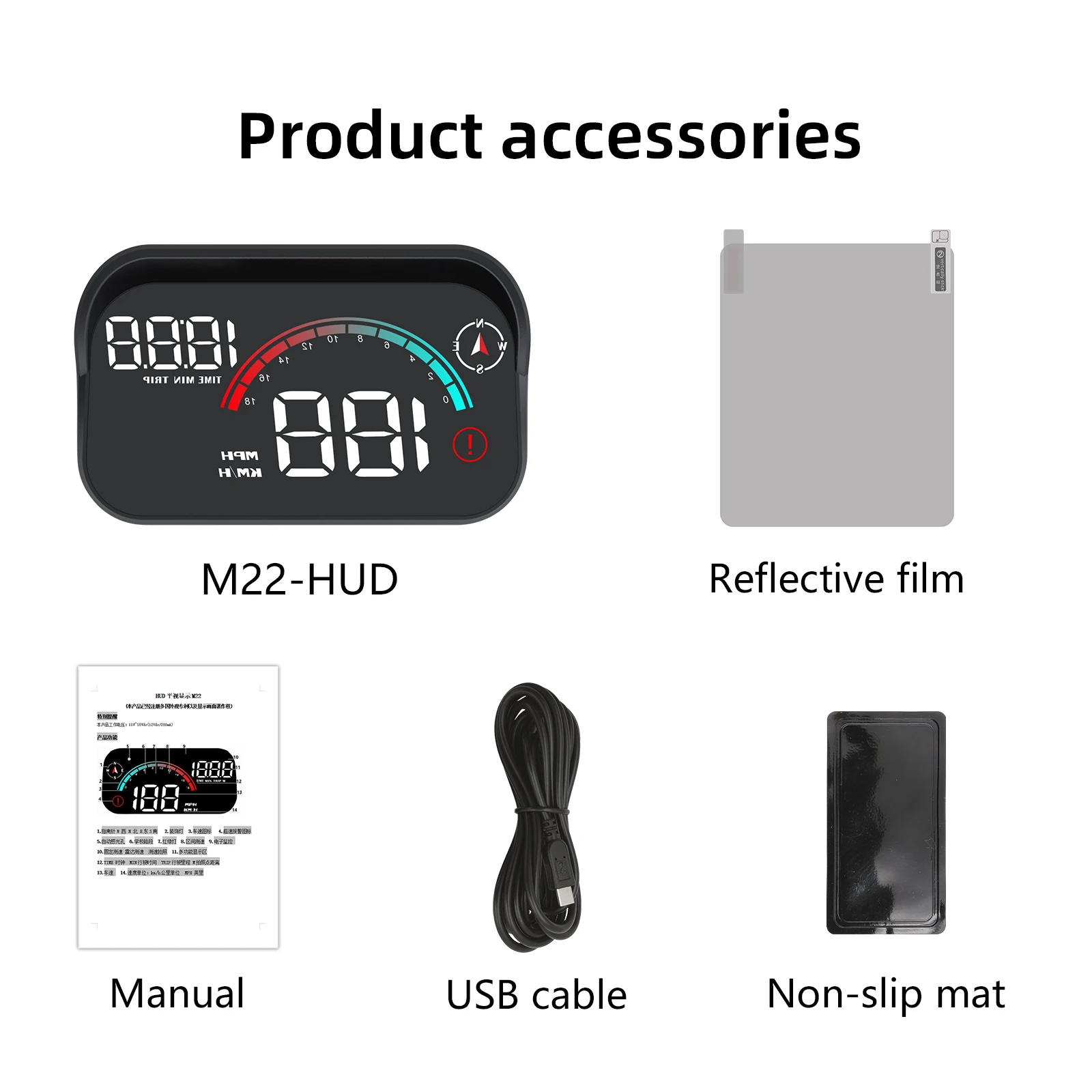 M22 Car GPS HUD Head Up Displa - Anemometer Wind Speed recensie en prijs