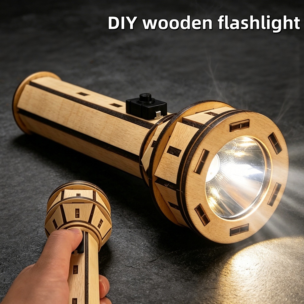 Wooden DIY Flashlight Puzzle K - Science Project Diy recensie en prijs
