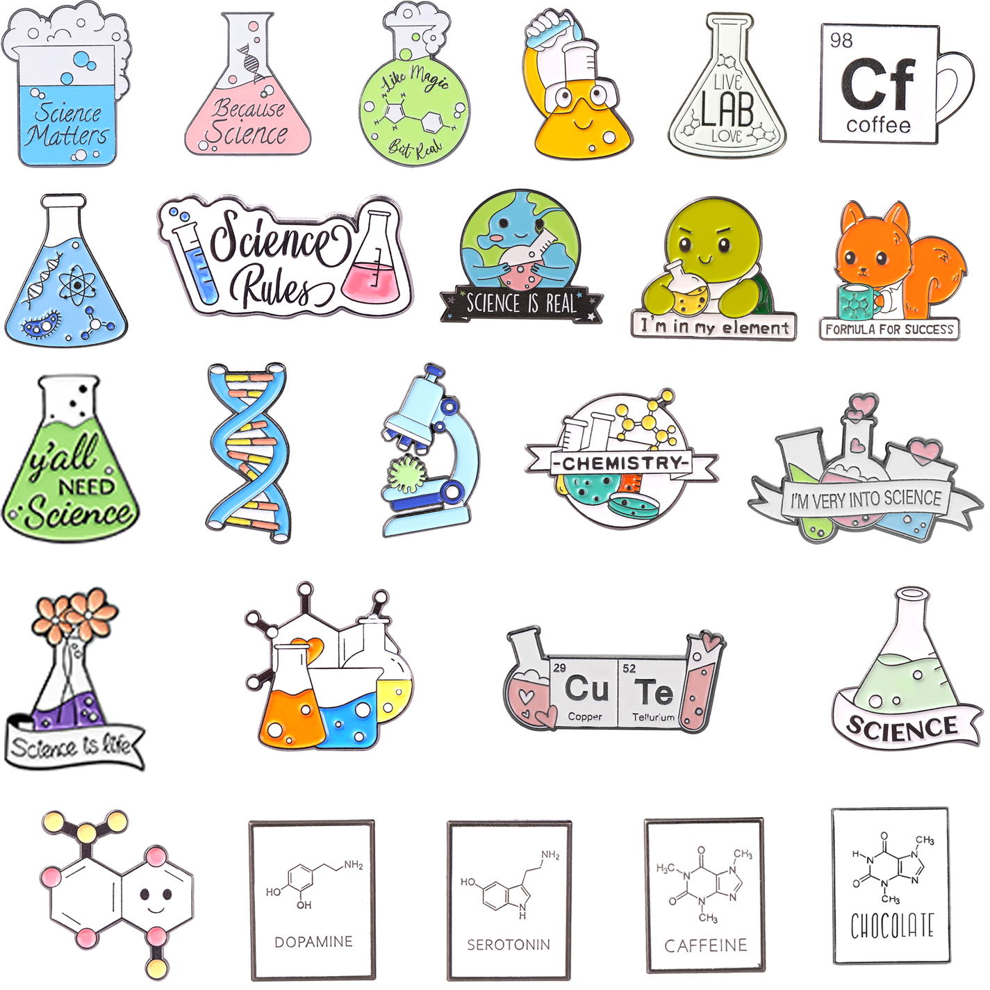 Science Enamel Pins Custom Mol - Science Buddies recensie en prijs