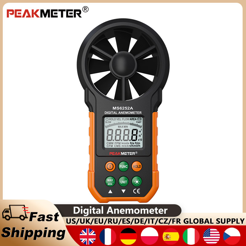 PEAKMETER PM6252A Handheld Ane - Anemometer Wind Speed recensie en prijs