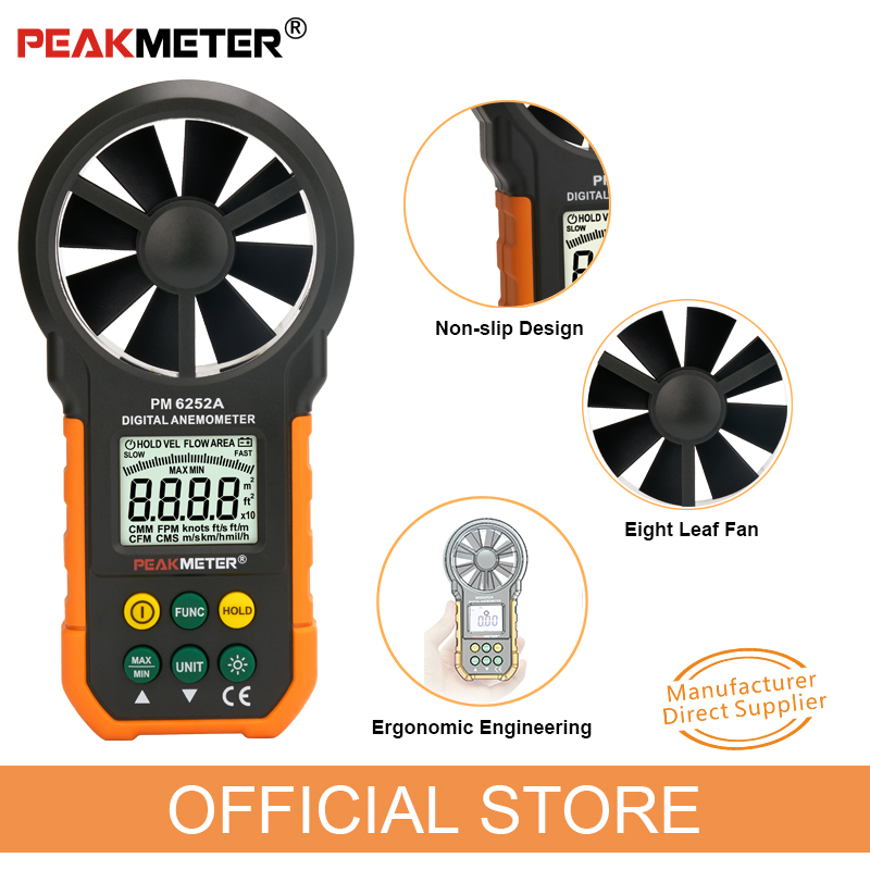 PEAKMETER PM6252A Handheld Ane - Anemometer Wind Speed recensie en prijs