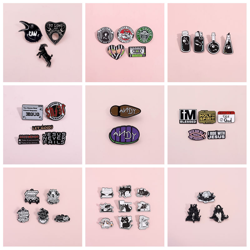 Gothic Punk Quotes Enamel Pins - Science Buddies recensie en prijs
