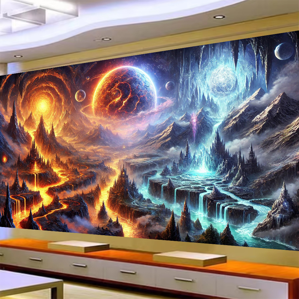 5D DIY Large Diamond Painting  - Volcano Kit Eruption recensie en prijs