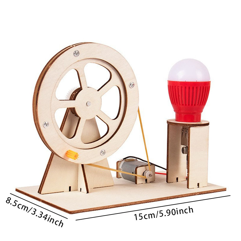 DIY Wooden Hand Generator Kids - Science Project Diy recensie en prijs