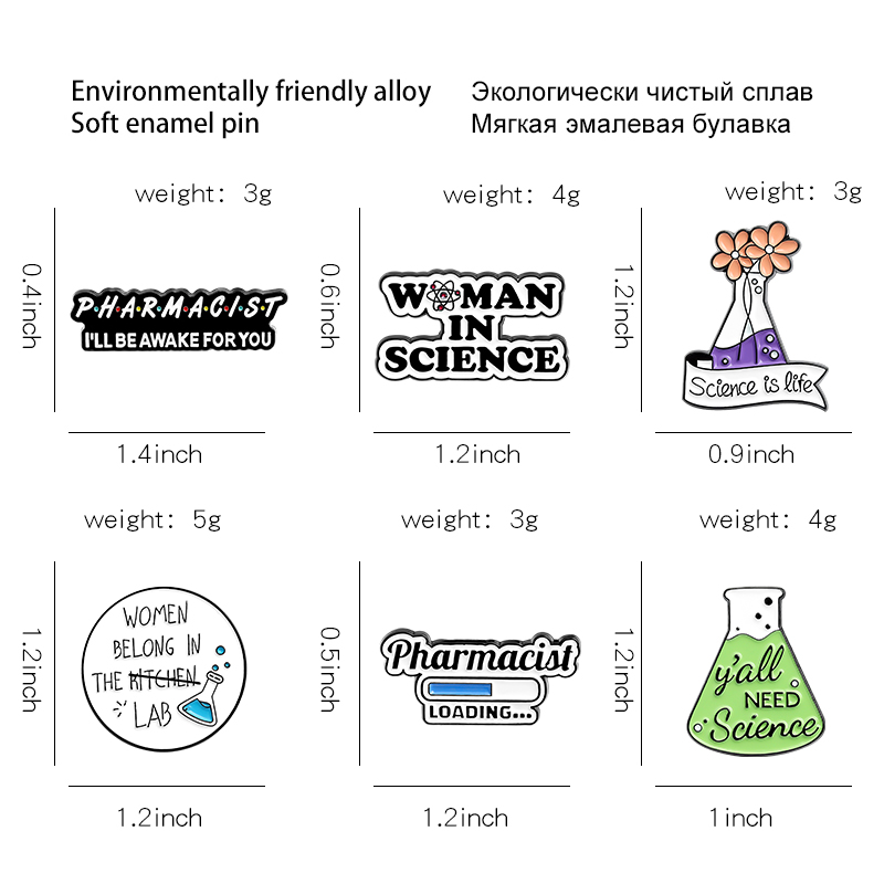 Chemistry Pharmacist Enamel Pi - Science Buddies recensie en prijs
