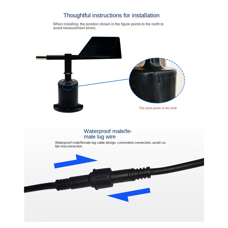30M/S Polycarbonate Wind Speed - Anemometer Wind Speed recensie en prijs