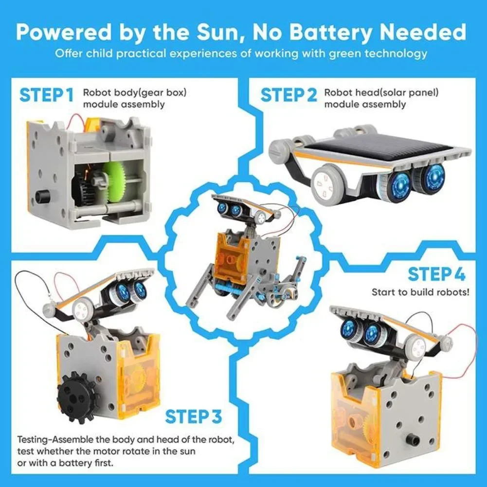 13 in 1 Solar Powered Robot Sc - Science Project Diy recensie en prijs